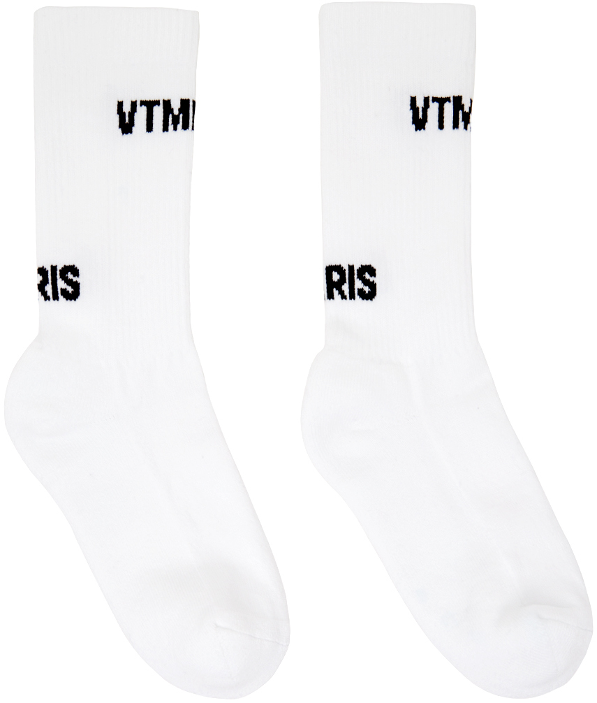 White 'VTMNTS PARIS' Socks