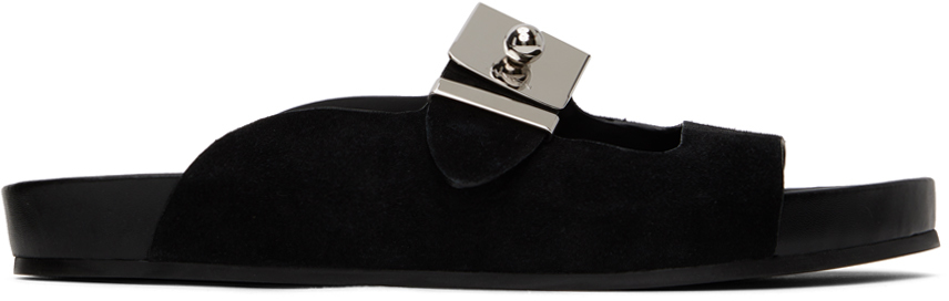 Shop Lanvin Black Tinkle Sandals In 10 Black