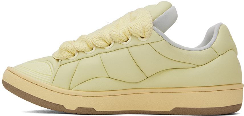 Yellow Curb XL Leather Sneakers - Thumbnail 3