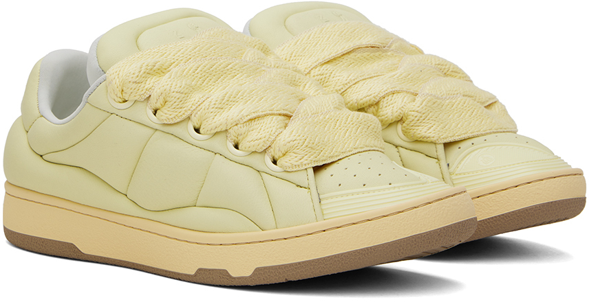 Yellow Curb XL Leather Sneakers - Thumbnail 4