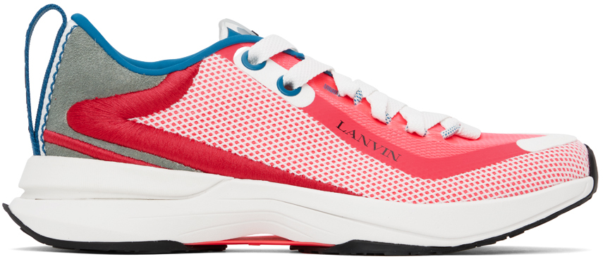 Lanvin Pink L-I Mesh Sneakers