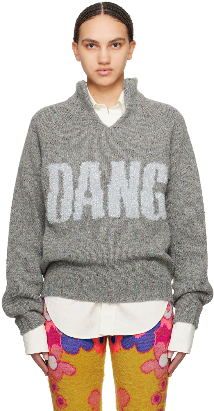 Gray 'Dangerous' Sweater