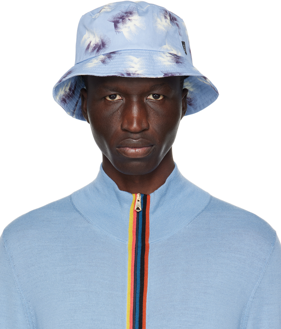 Paul Smith Blue Sunflare Bucket Hat In 47 Blues
