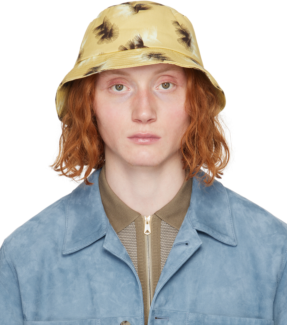 Shop Paul Smith Yellow Sunflare Bucket Hat In 10 Yellows