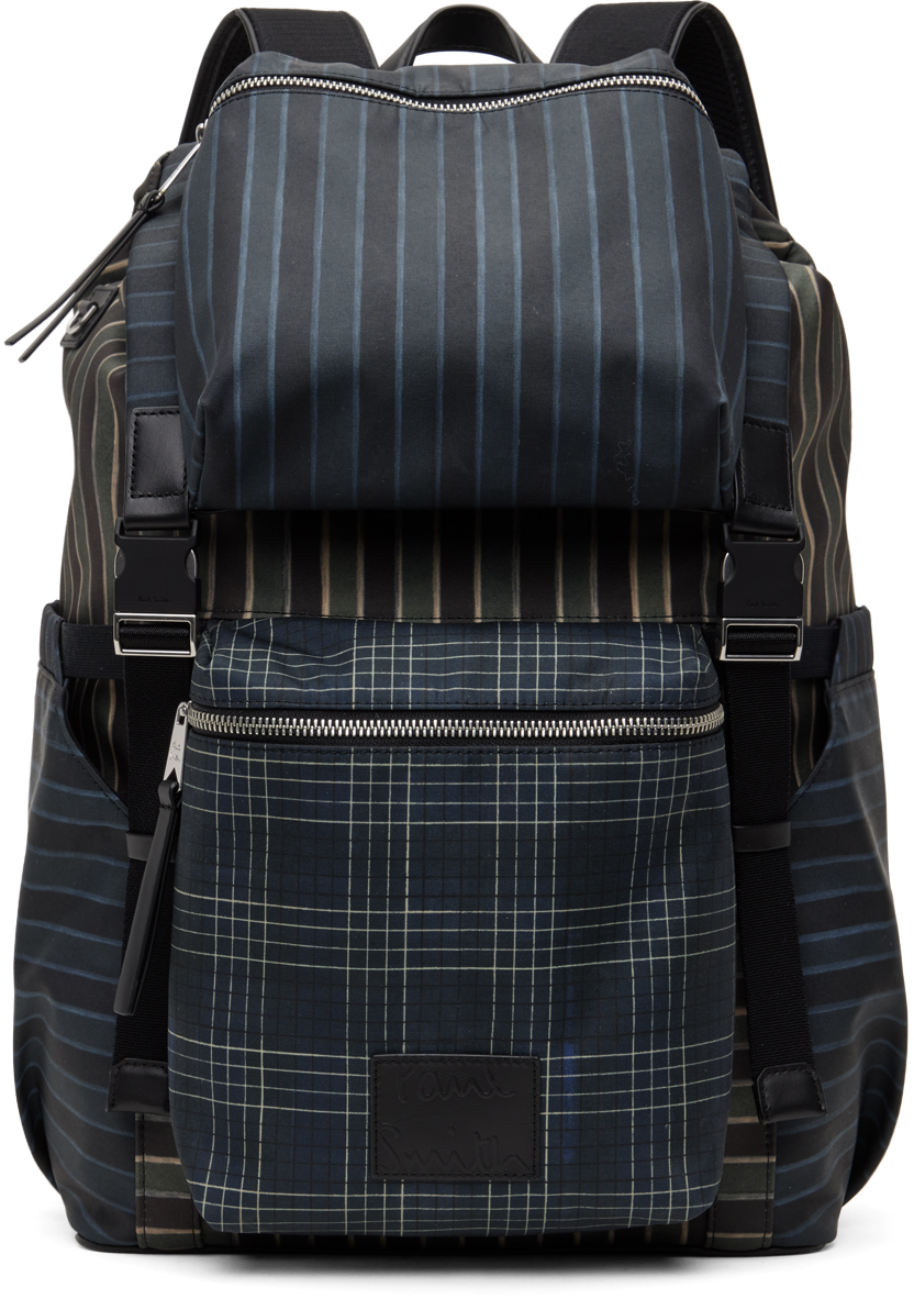 Shop Paul Smith Multicolor Check Backpack In Pr Multicolour