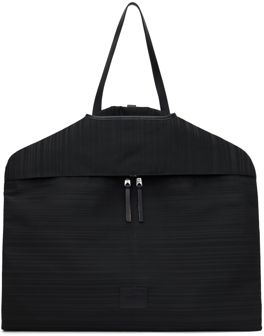 Black Shadow Stripe Suit Bag
