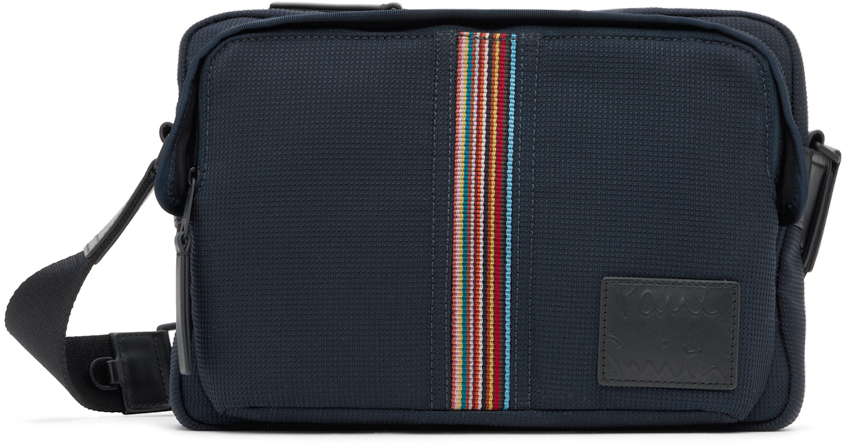Navy Signature Stripe Bag