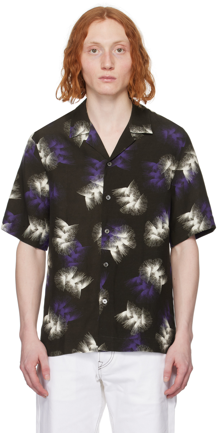 Shop Paul Smith Black Printed Shirt In 79 Blacks