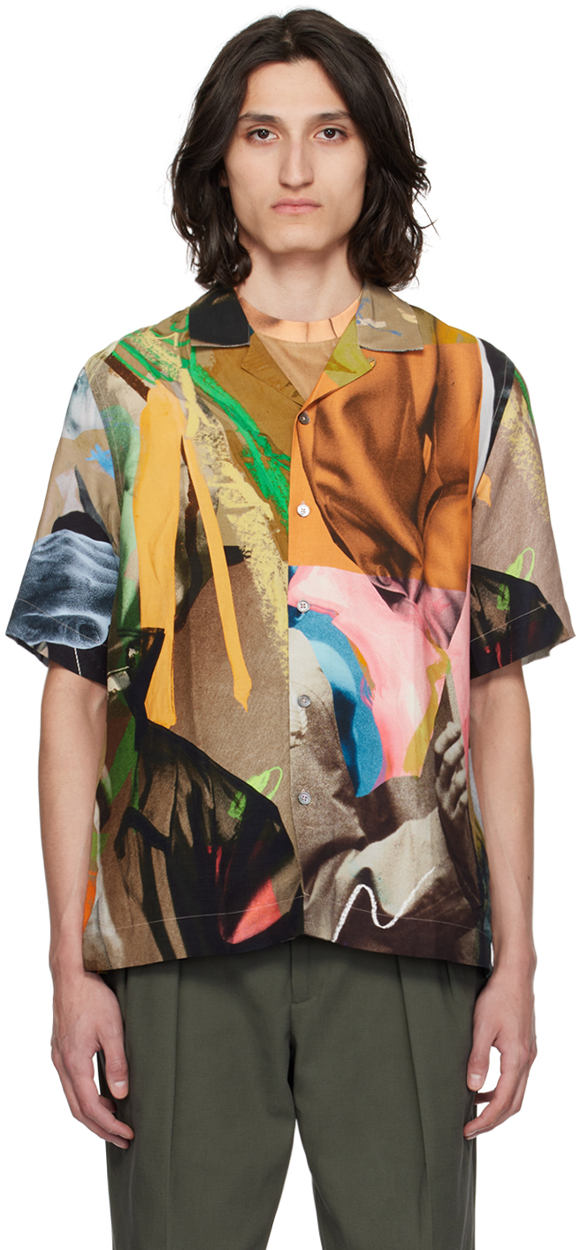 Paul Smith Multicolor Printed Shirt In 92 Multicolour