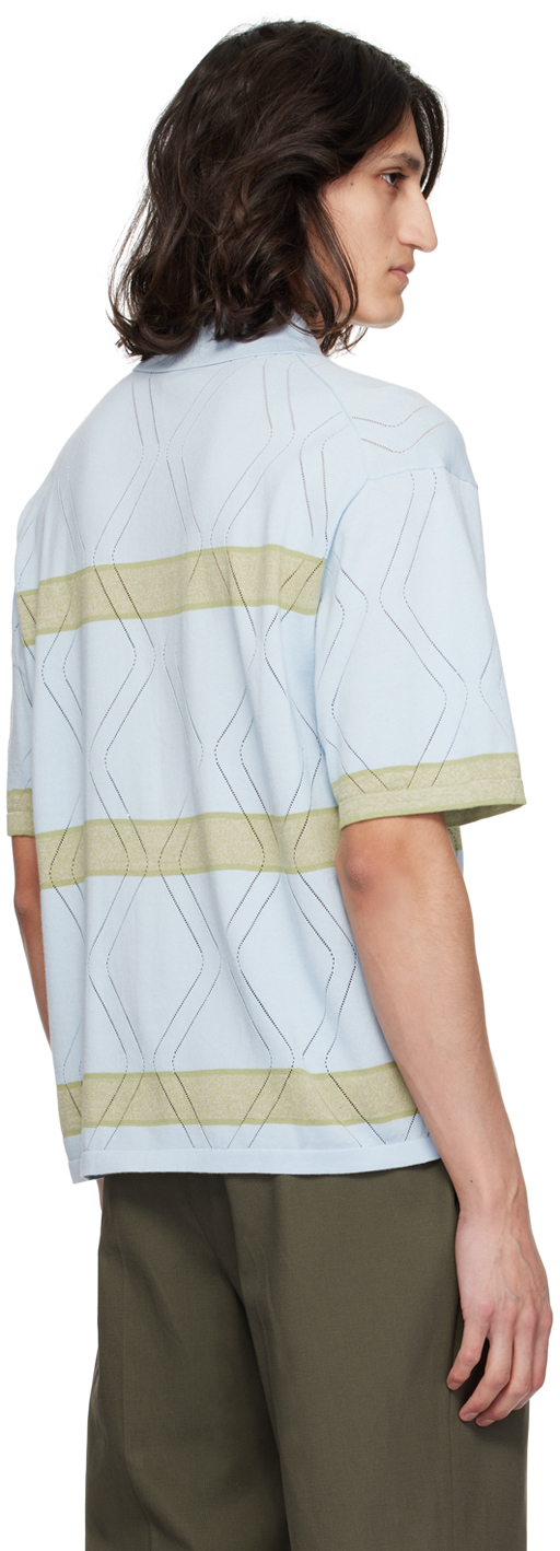 Paul Smith Blue Striped Shirt In 40 Blues