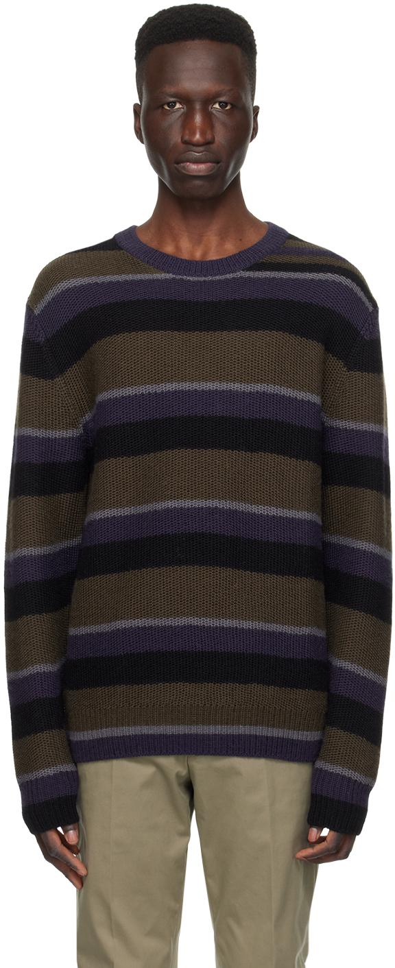 Shop Paul Smith Multicolor Striped Sweater In 49 Blues