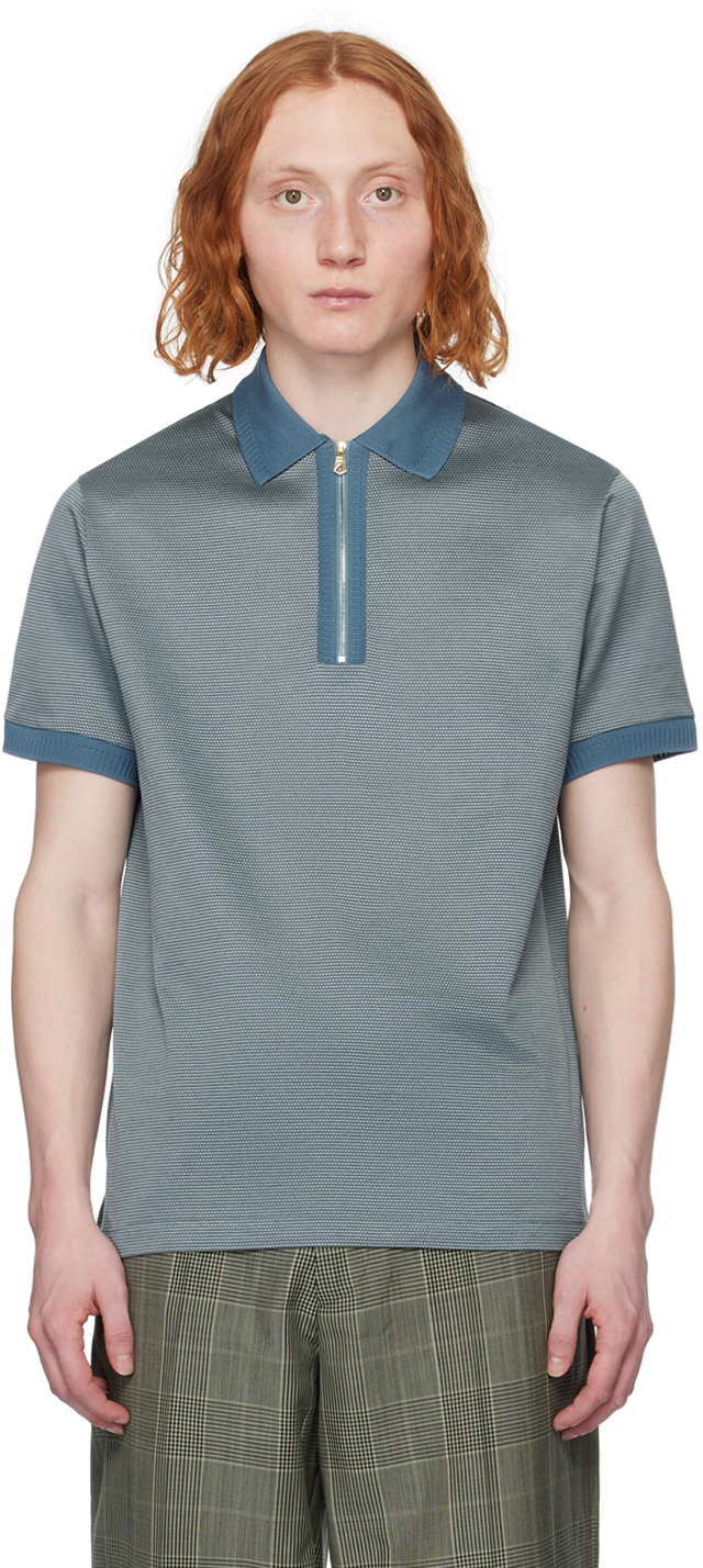 T-shirt Paul Smith Homme Noir Et Bleu – Motif Crâne Graphique, Coton, Taille L