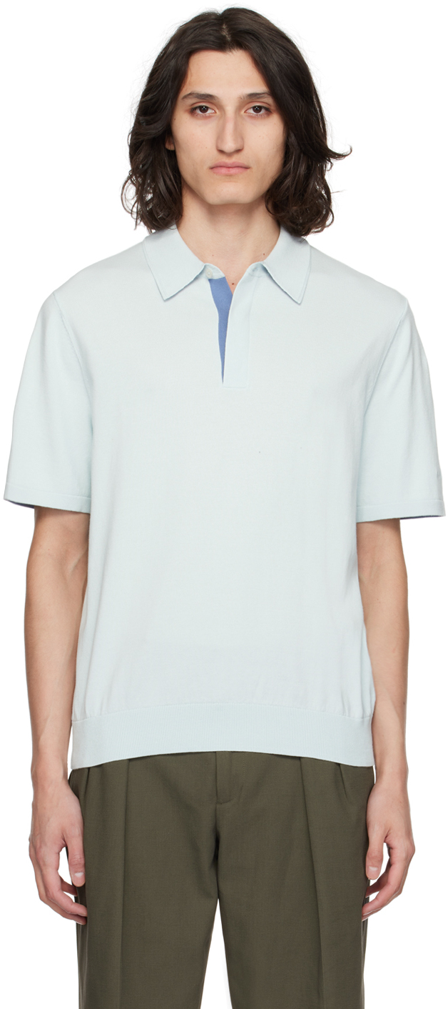 Paul Smith Organic-cotton Polo Shirt In 40 Blues