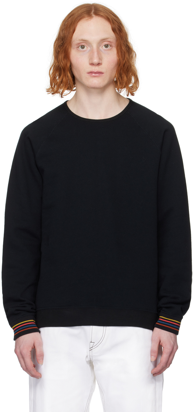 Shop Paul Smith Black Artist Stripe Sweatshirt In 79 Blacks