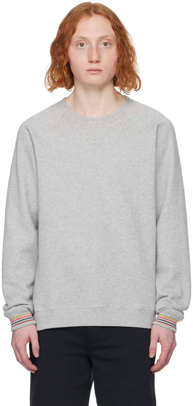 Shop Paul Smith Gray Crewneck Sweatshirt In 70 Greys