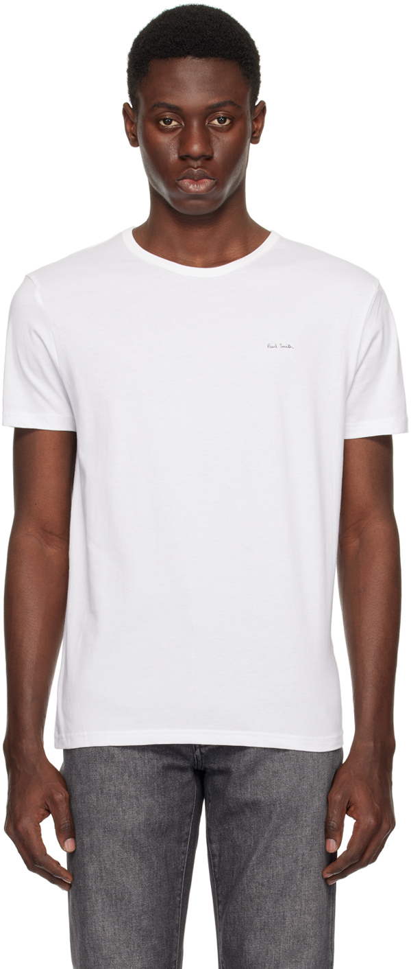 Shop Paul Smith Five-pack White T-shirts In 01 Whites