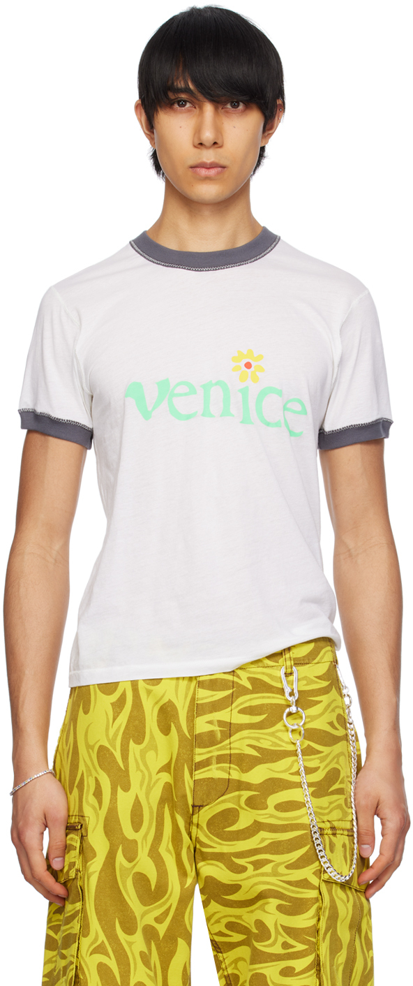 Shop Erl White 'venice' T-shirt