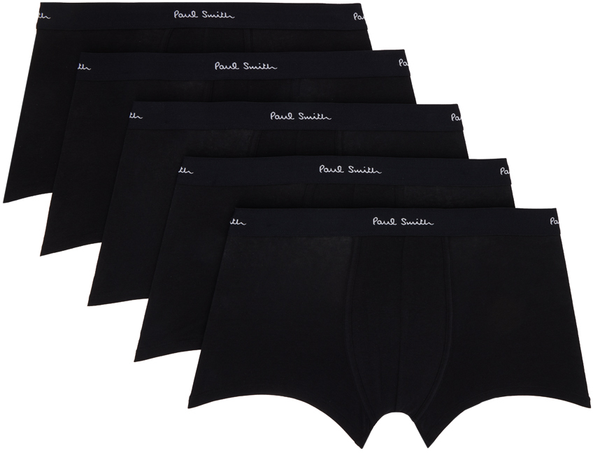 Five-Pack Black Boxers