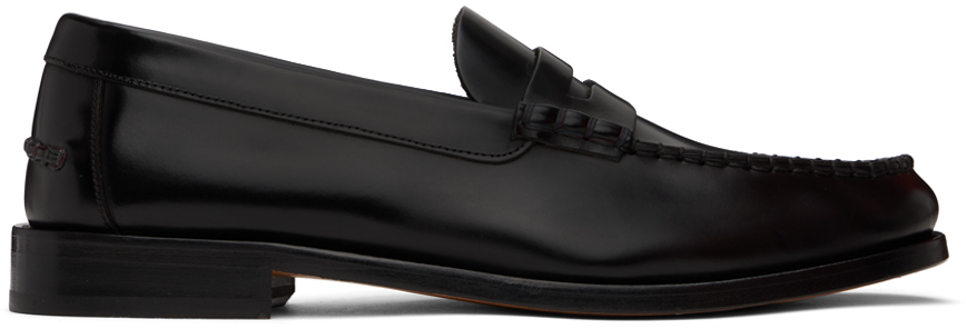 Shop Paul Smith Black Lido Leather Loafers In 79 Blacks