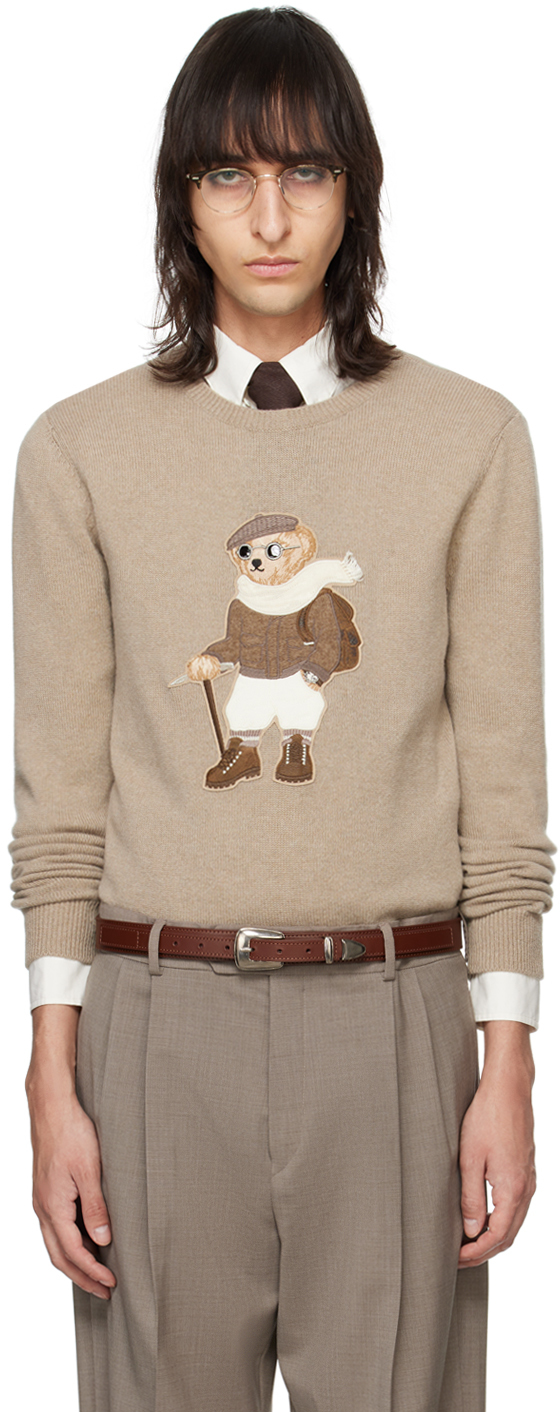 Taupe Polo Bear Sweater