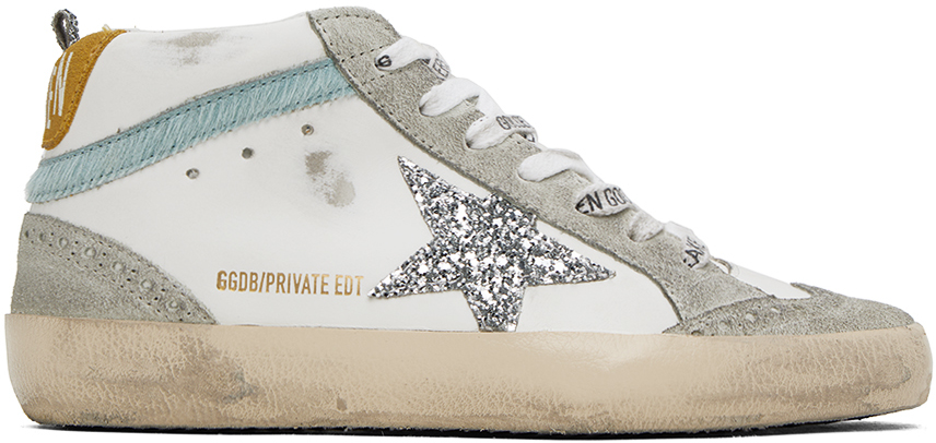 Golden Goose: SSENSE Exclusive Off-White Mid Star Sneakers | SSENSE