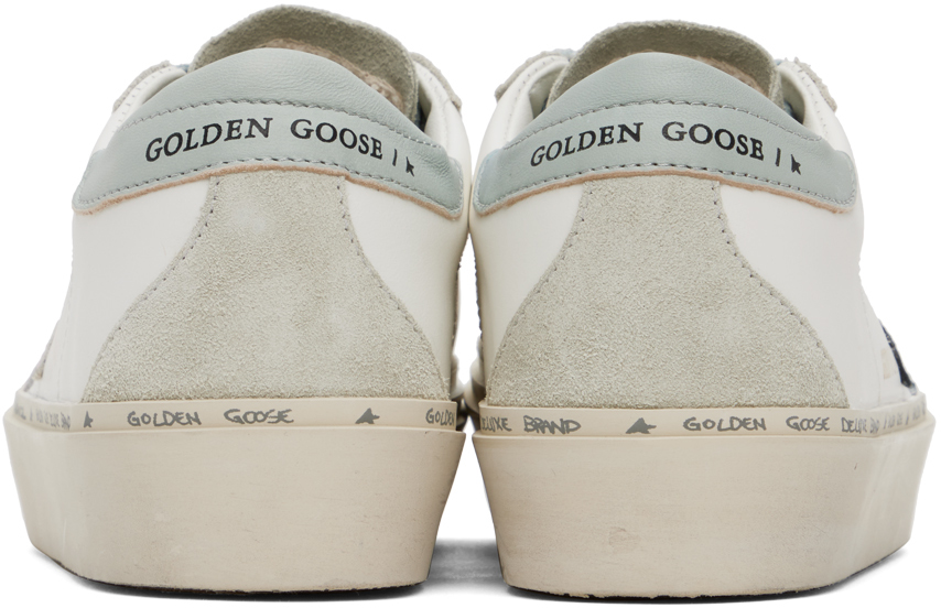 Golden Goose White Hi Star Sneakers In 82534 White/gray