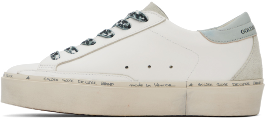 Golden Goose White Hi Star Sneakers In 82534 White/gray