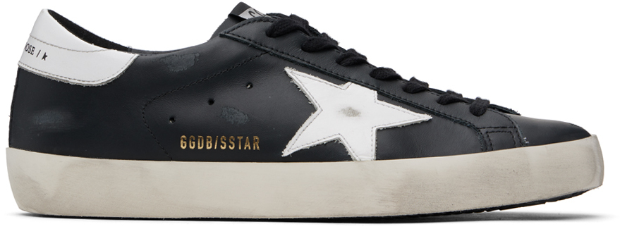 Black & White Super-Star Sneakers