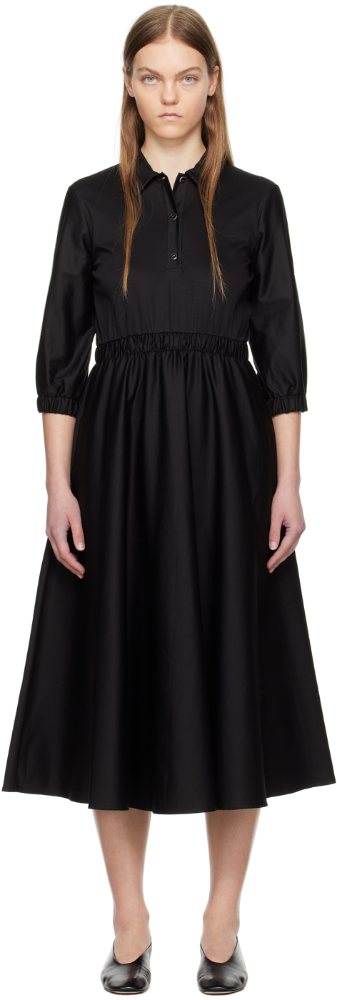 Black Maggio Midi Dress