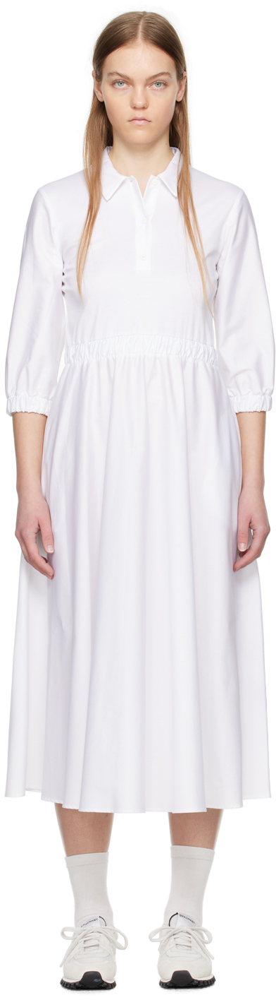 Max Mara Leisure Robe midi Maggio blanche SSENSE France