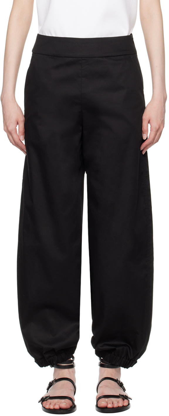 Shop Max Mara Black Candela Trousers In 8 Black