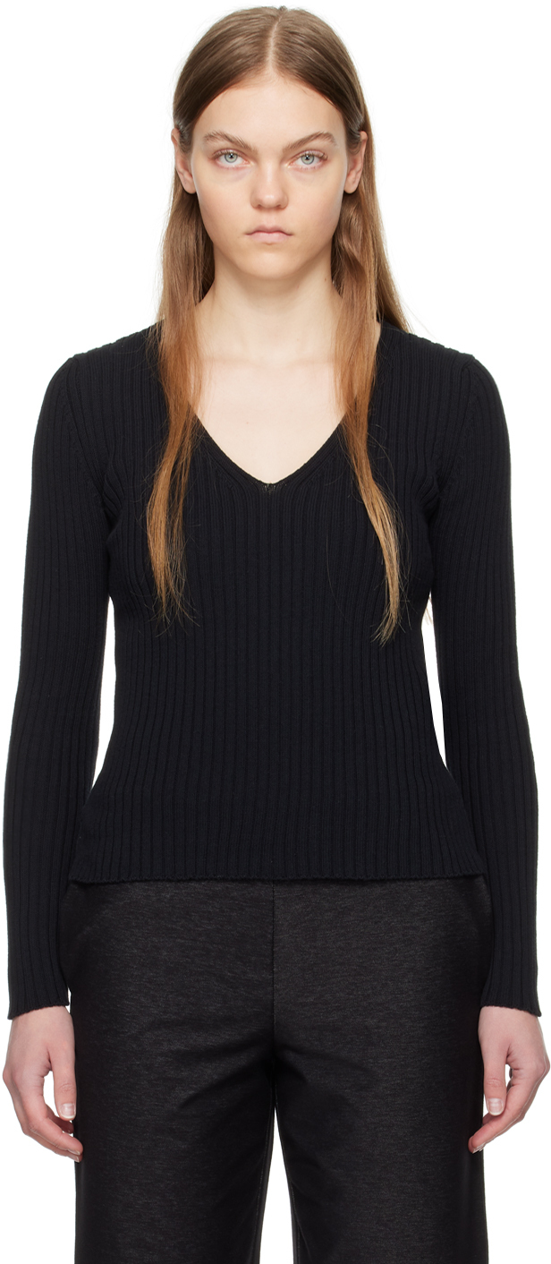 Max Mara Black Calcio Sweater In 5 Black