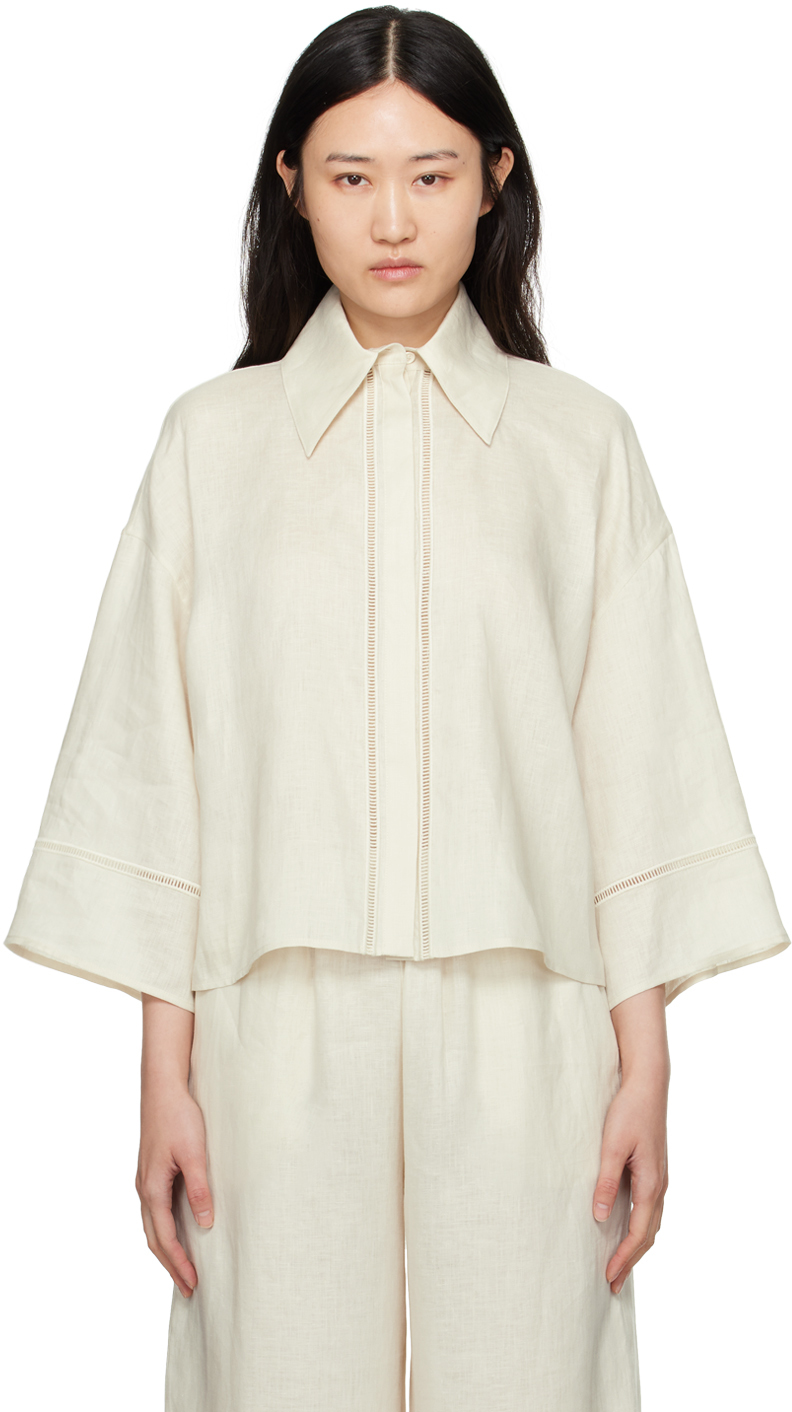 Off-White Robina Shirt by Max Mara Leisure on Sale