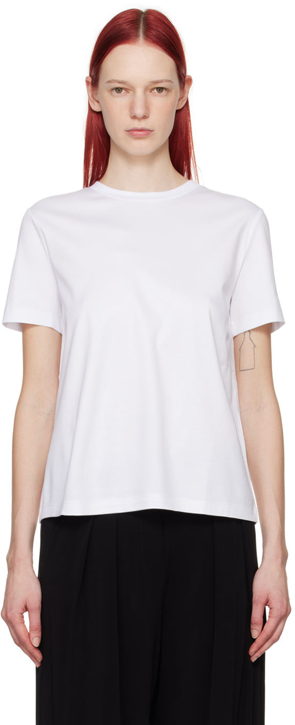 Shop Max Mara White Cosmo T-shirt In 6 Optical White