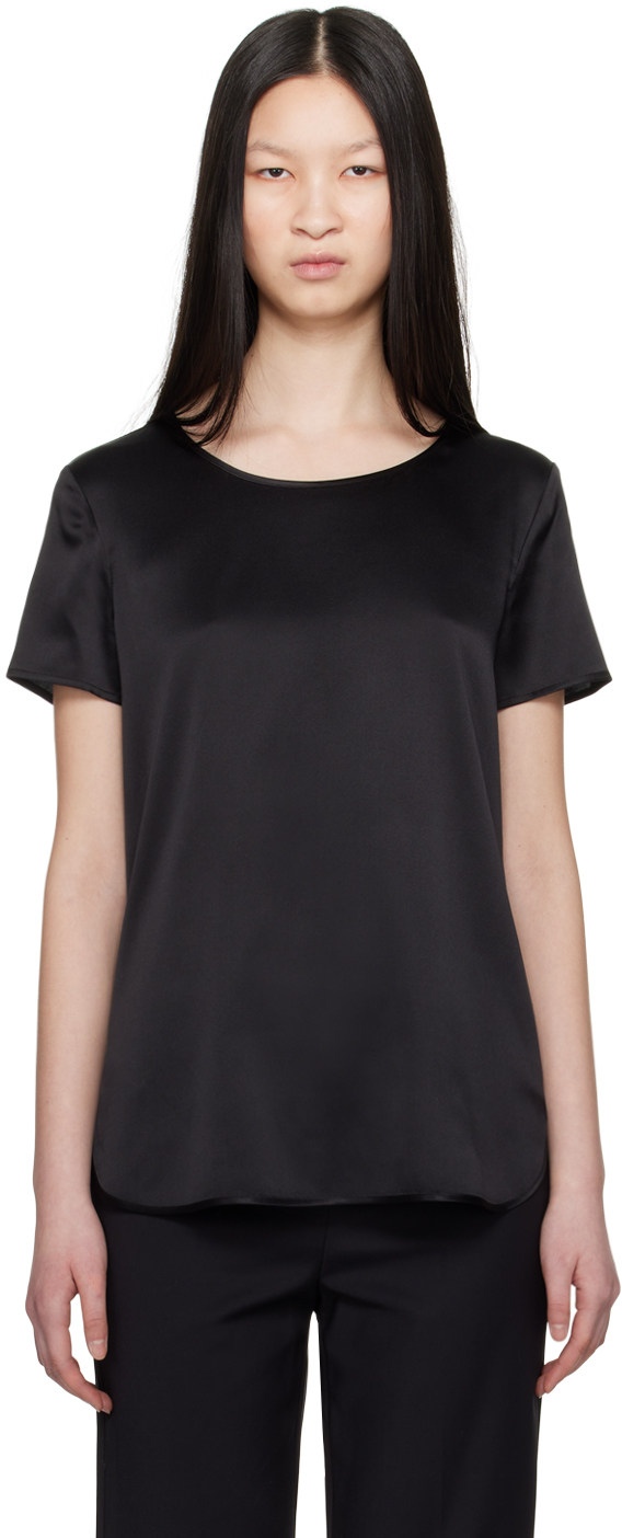 Shop Max Mara Black Cortana T-shirt In 4 Black