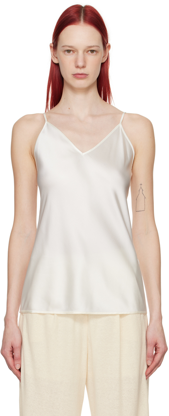 Shop Max Mara Off-white Lucca Tank Top In 5 White