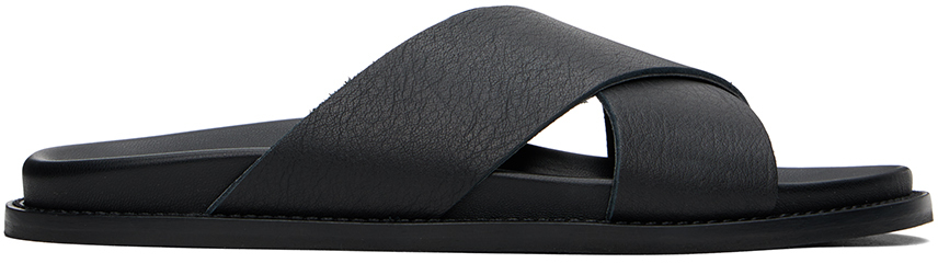 SKIMS Fur Slides - Black Sandals, Shoes - XSSKM20009