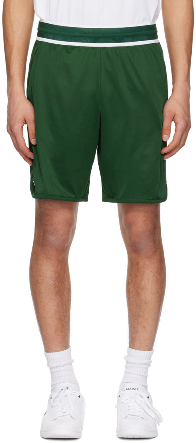 Green Daniil Medvedev Edition Shorts by Lacoste on Sale