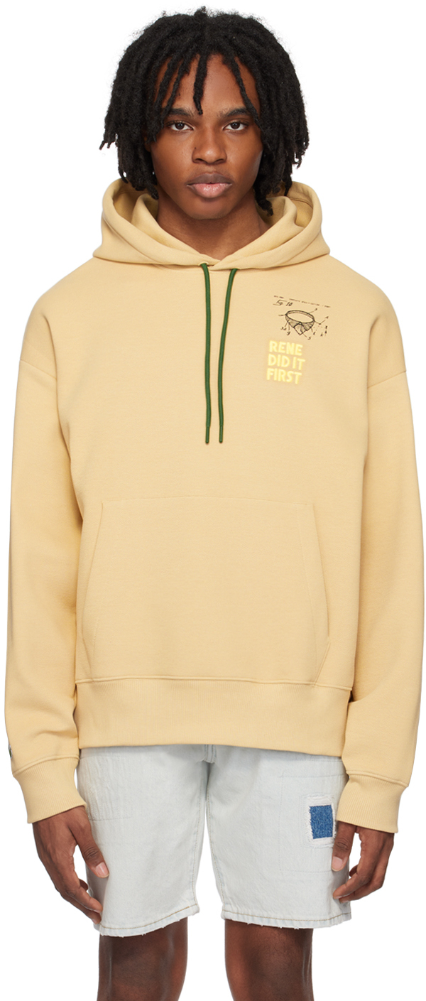 Beige Relaxed-Fit Hoodie