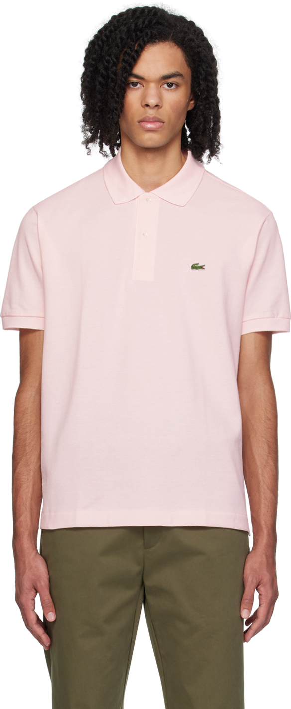 Shop Lacoste Pink L.12.12 Polo In T03 Flamingo
