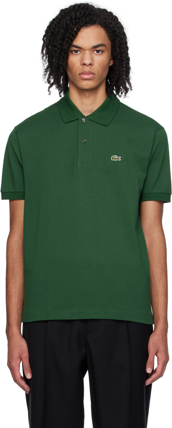 Shop Lacoste Green L.12.12 Polo In 132 Green