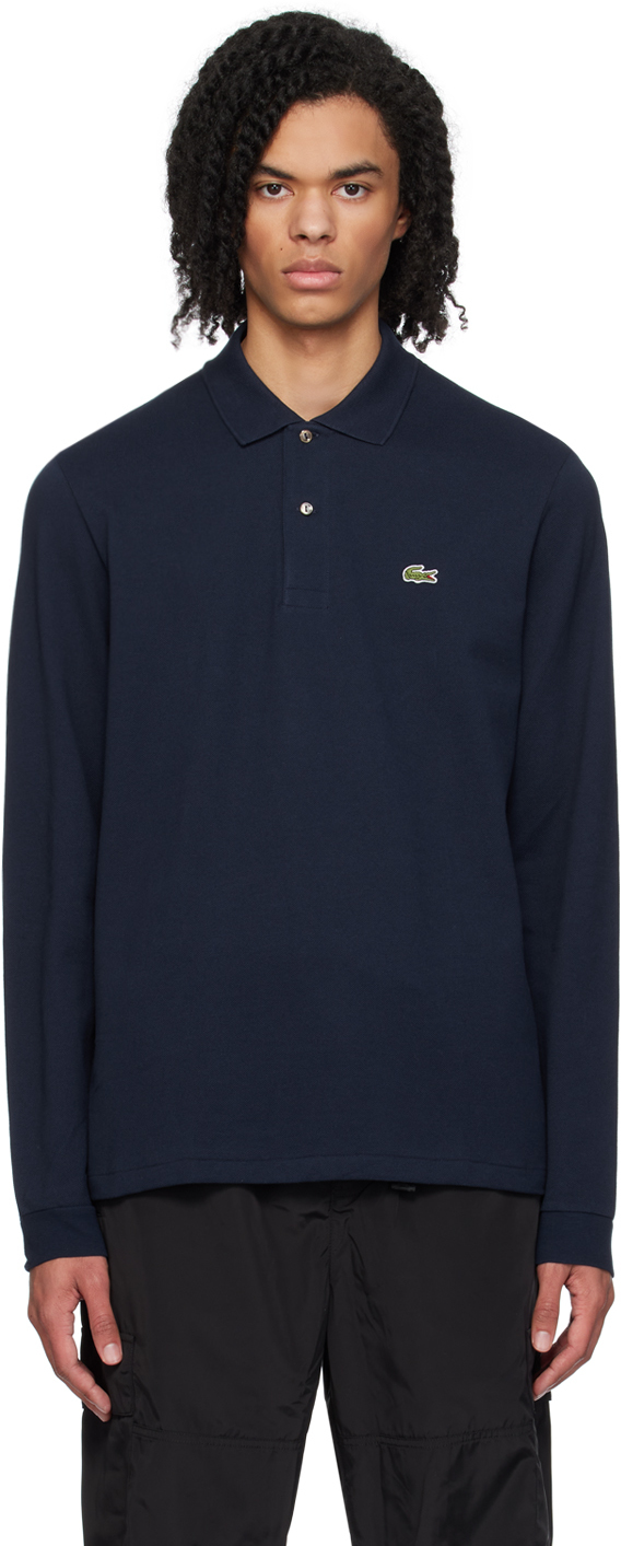 Shop Lacoste Navy Classic Polo In 166 Navy