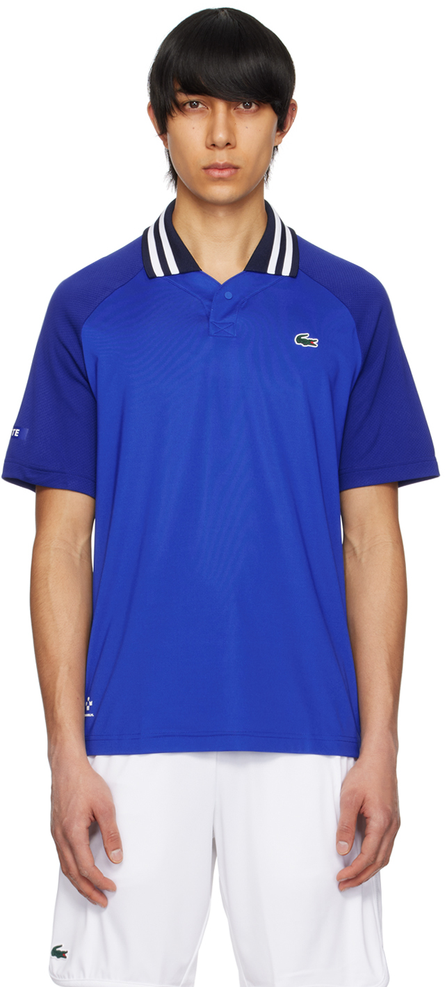 Lacoste Blue Daniil Medvedev Edition Polo In Ladigue