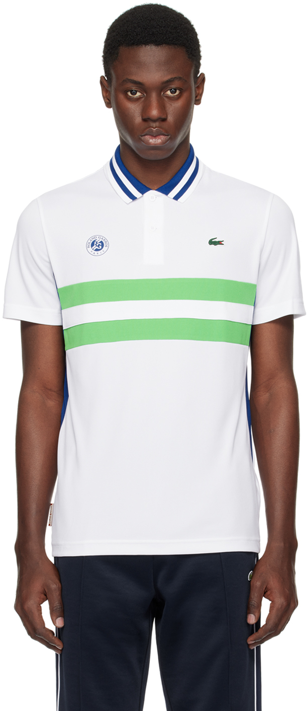 White Roland Garros Edition Polo By Lacoste On Sale