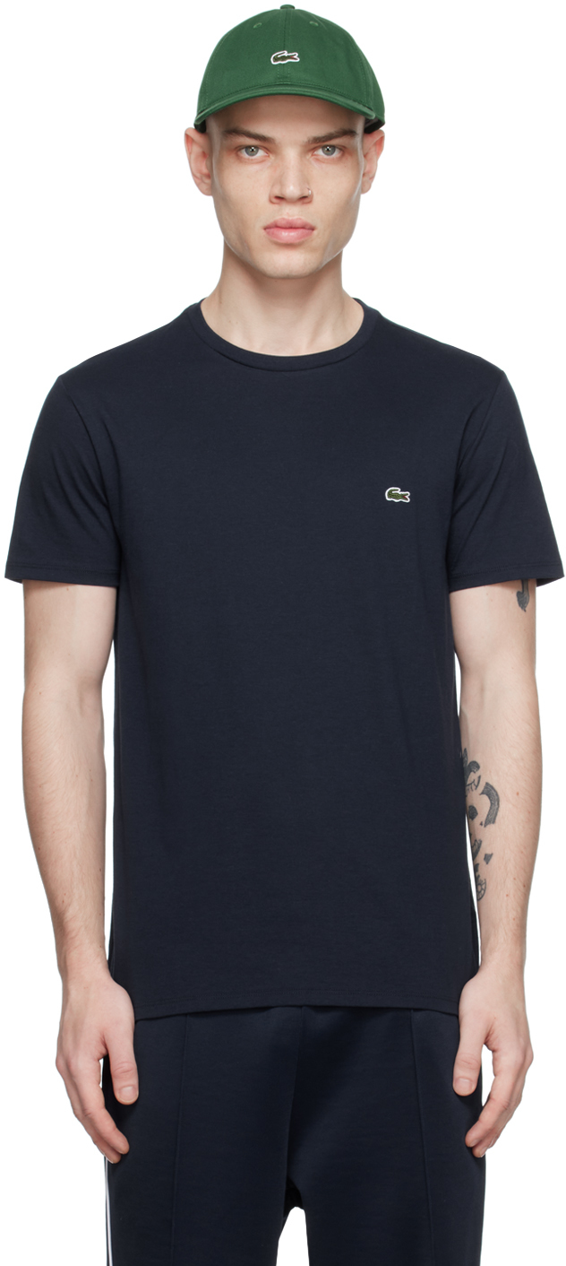 Lacoste Navy Patch T-shirt In 166 Navy