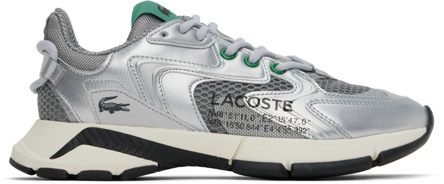 Silver Neo Sneakers by Lacoste on Sale