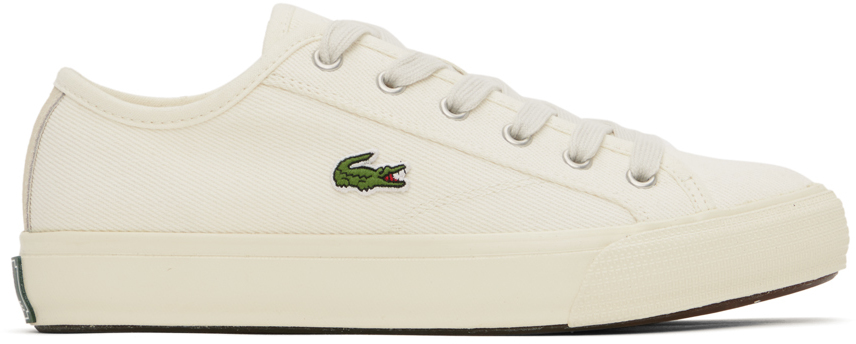 Lacoste Off-white Backcourt Sneakers In Neutrals