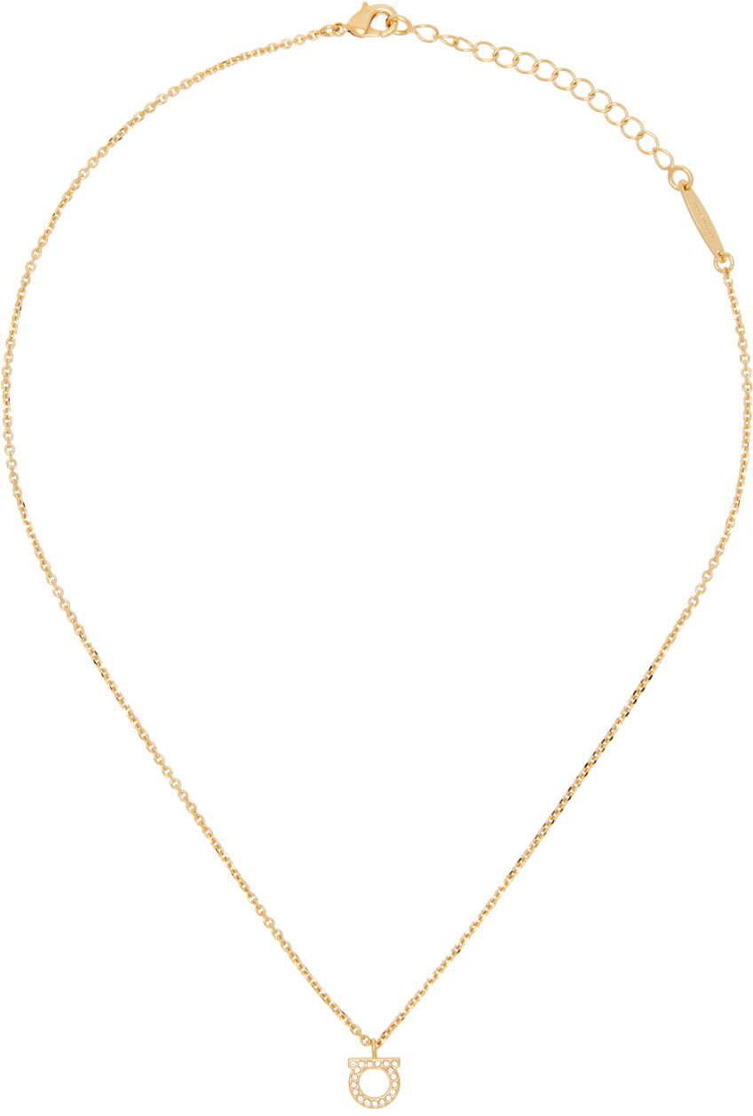 Gold Small Gancini Crystals Necklace