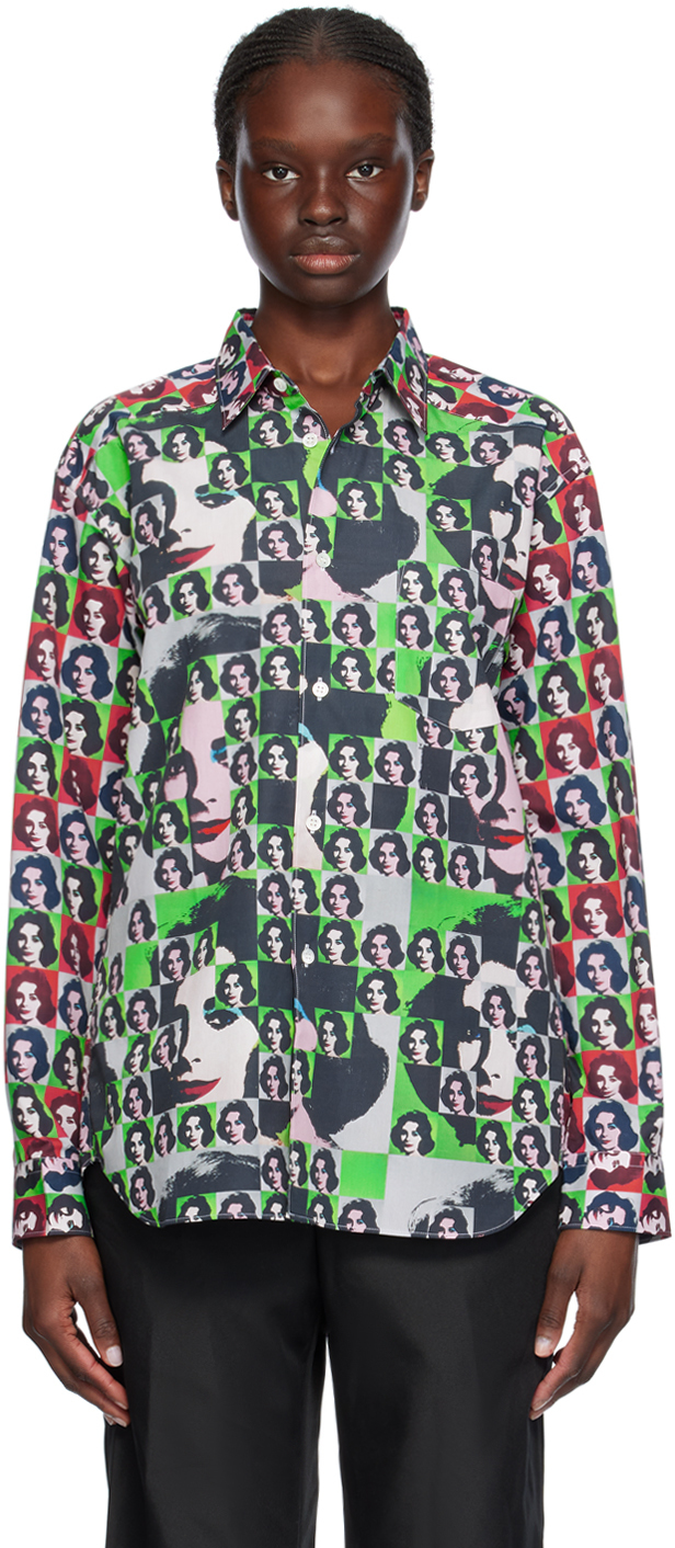 Shop Comme Des Garçons Shirt Multicolor Andy Warhol Shirt In 1 Print A/print O