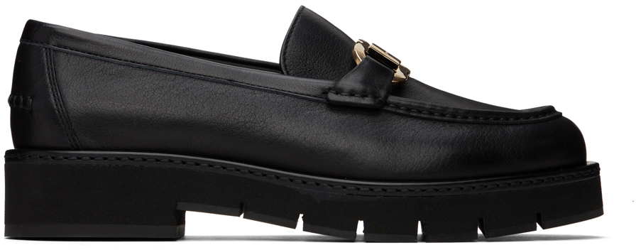 Black Maryan Lug Loafers